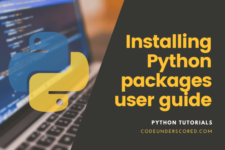 Installing Python packages user guide