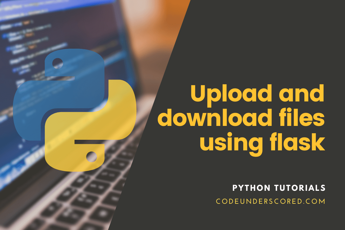 upload and download files using flask