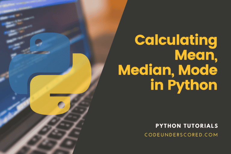 Mean, median, and mode real-world datasets in Python