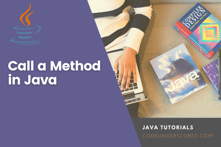 How to call a Method in Java