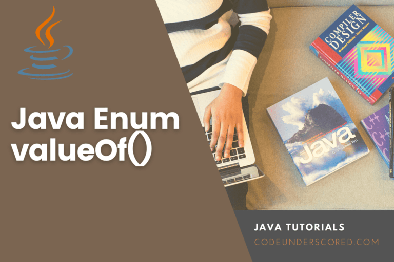 Java Enum valueOf() method (with examples)