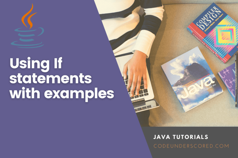 Using If statements in Java