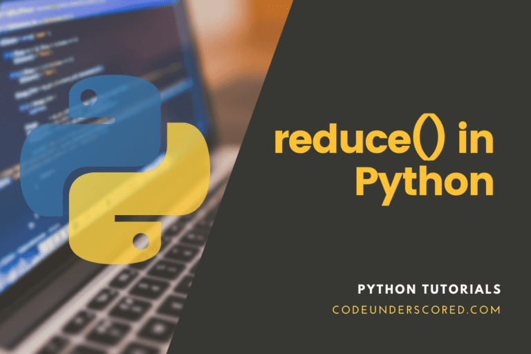 reduce() in Python (with examples)