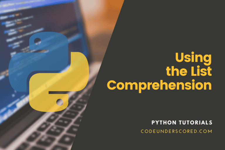 When to use a List Comprehension in Python