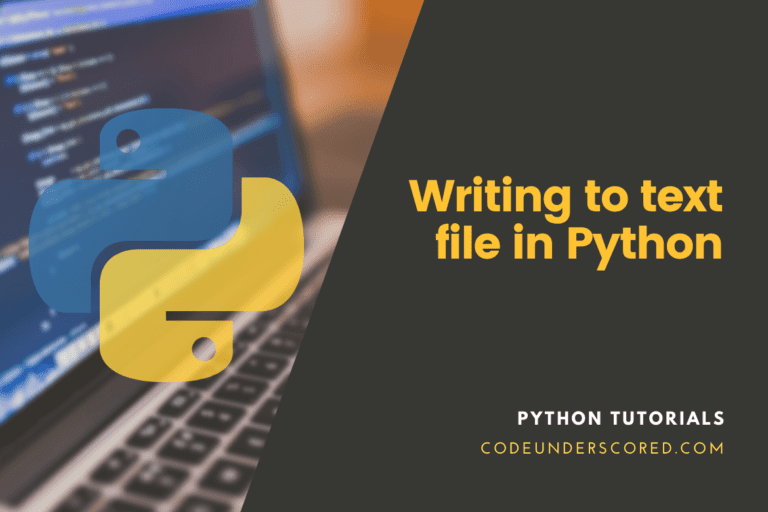 How to write to text file in Python