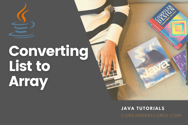 Convert List to Array in Java