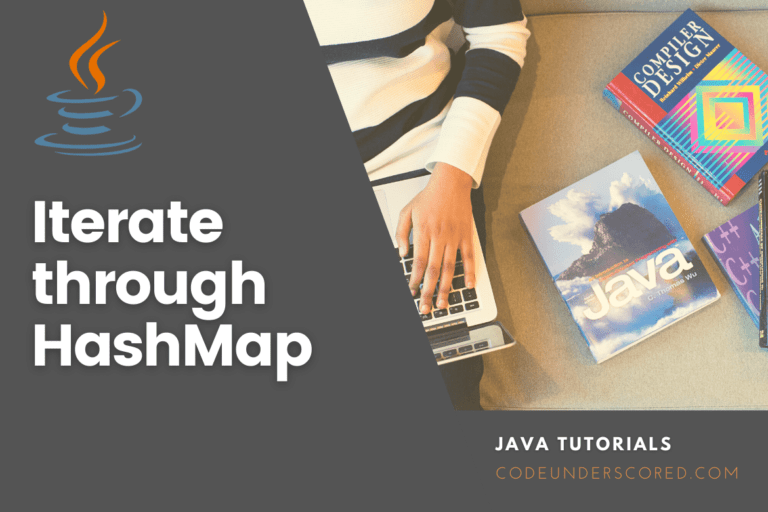 Iterate through HashMap