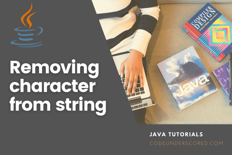 How to remove character from string in Java