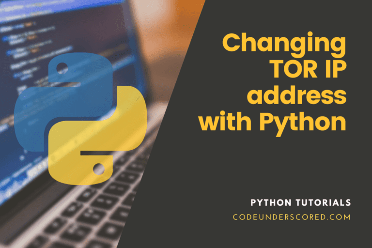 How to change TOR IP address with Python