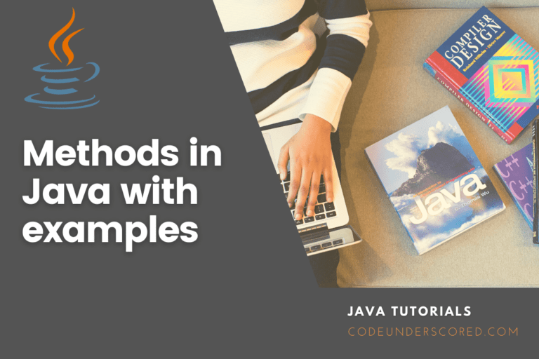 Methods in Java with examples