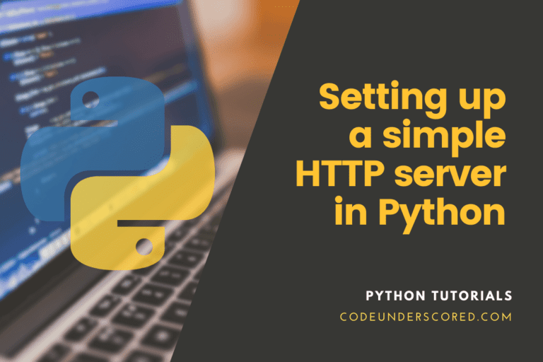 How to set up a simple HTTP server in Python