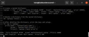 How to use Python Dictionary of Dictionaries | Code Underscored