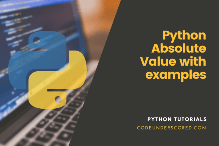 Python Absolute Value with examples