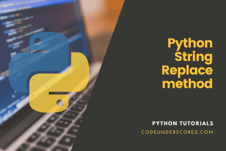 Python String Replace method with examples