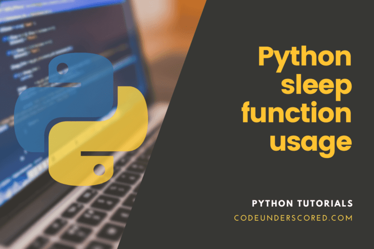 Python sleep function usage with examples