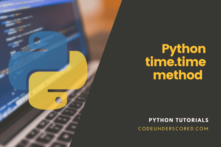 How to use Python time.time() method