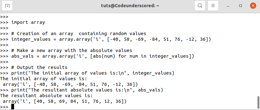 How to calculate the Absolute Value in Python | Code Underscored