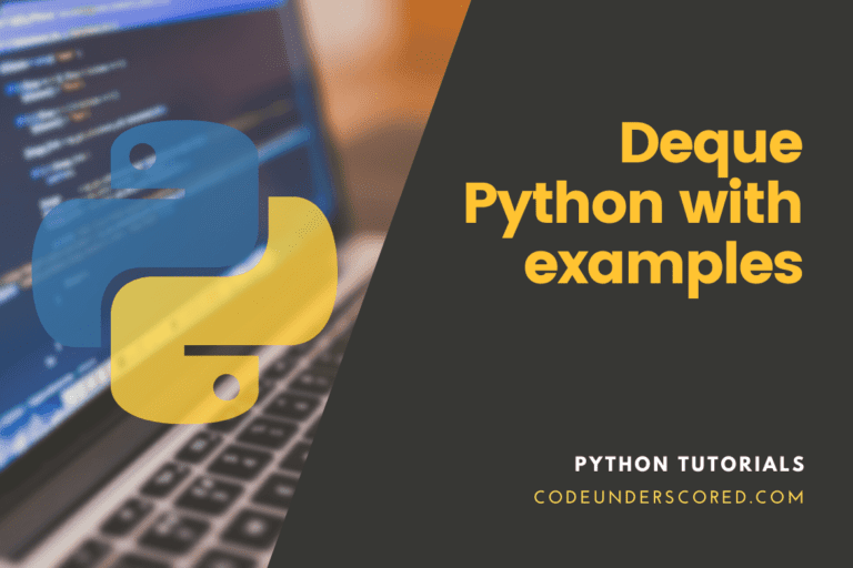 Deque Python with examples