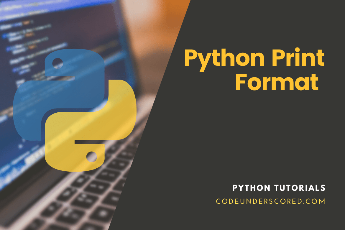 Python Print Format with examples Code Underscored