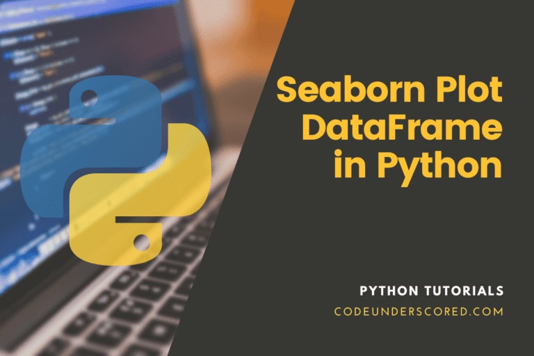 Seaborn Plot DataFrame in Python