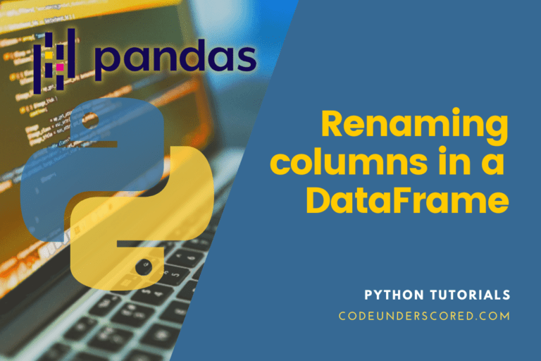 Renaming columns in a pandas DataFrame