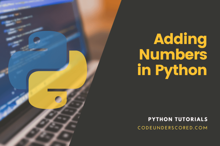 How to Add Numbers in Python