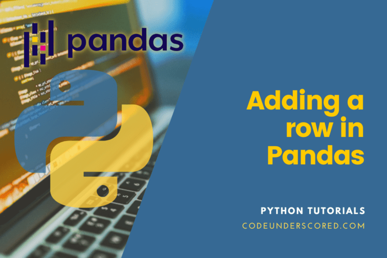 How to insert a row in Pandas