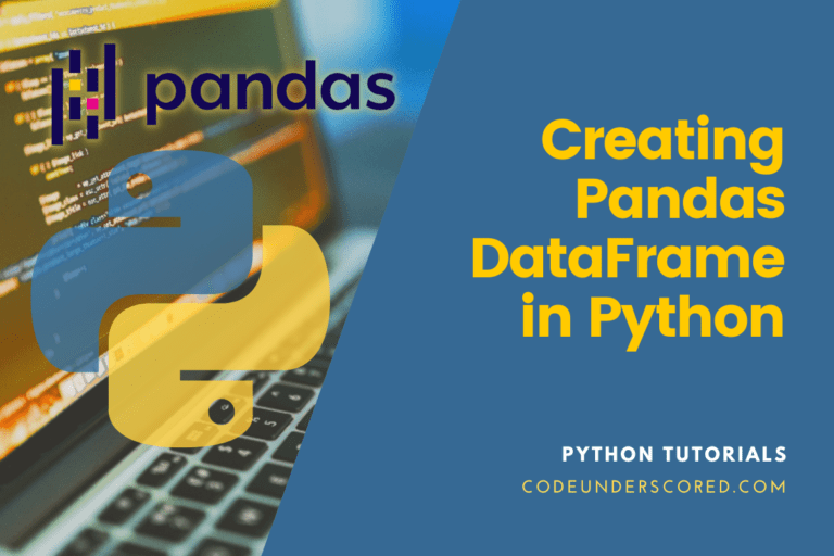 How to create Pandas DataFrame in Python