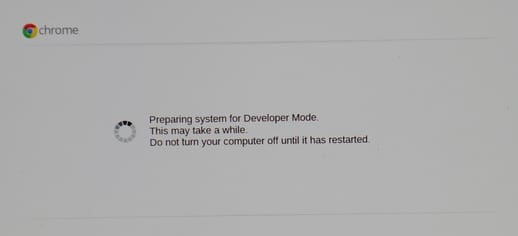 Transitioning into the developer mode