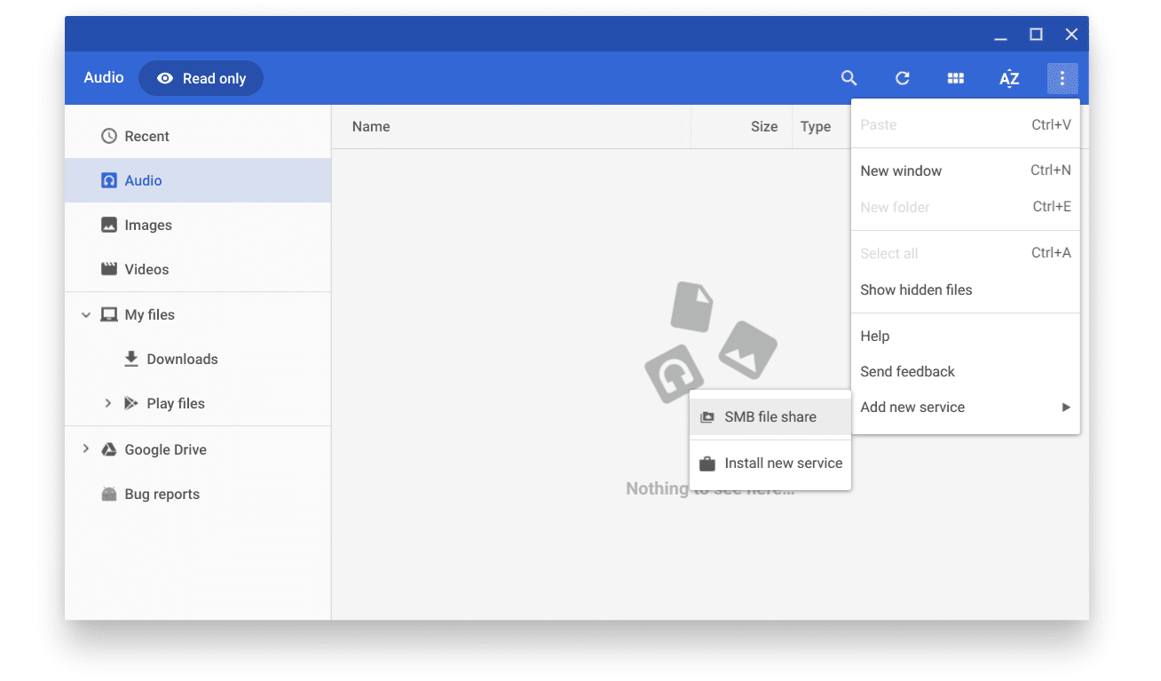 SMB file share - Files App