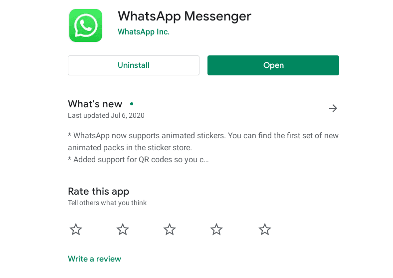 Install Whatsapp