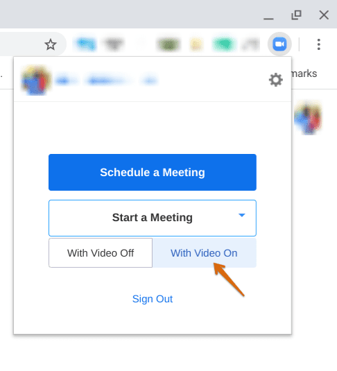 Schedule a zoom meeting