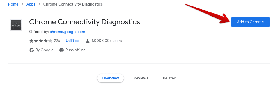 Installing the Chrome Connectivity Diagnostics Tool