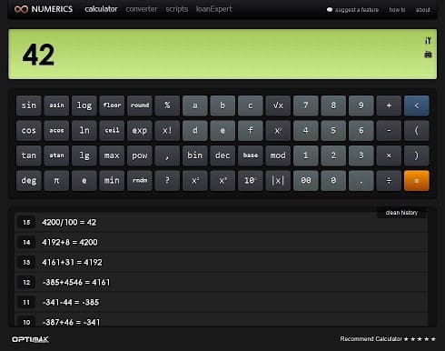 Numerics Calculator & Converter