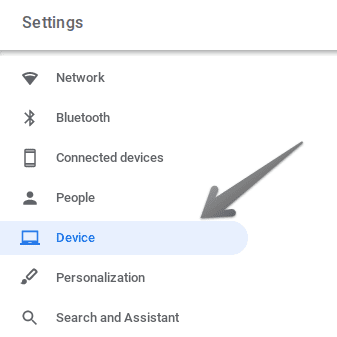 Accessing Device Settings