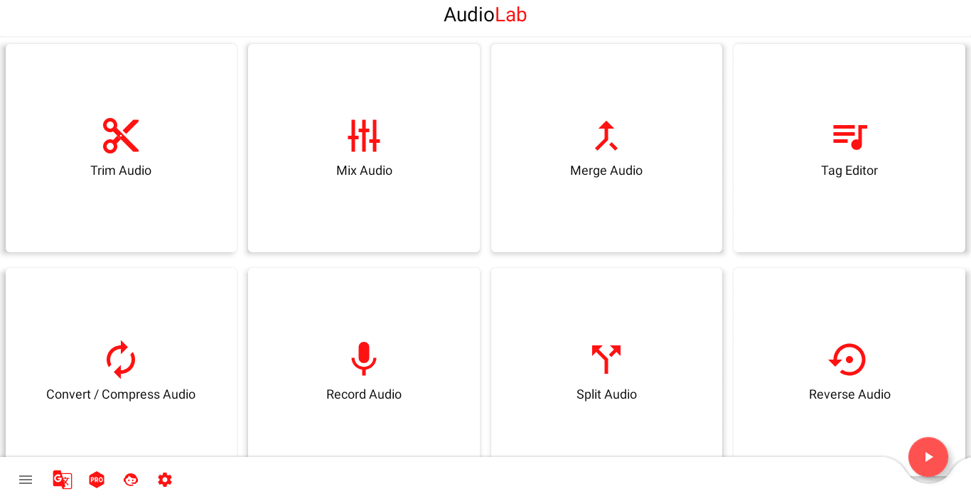 AudioLab Interface