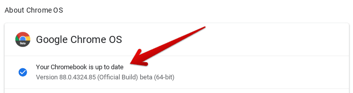 Chromebook Up to Date
