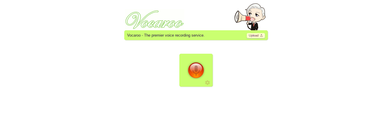 Vocaroo Interface