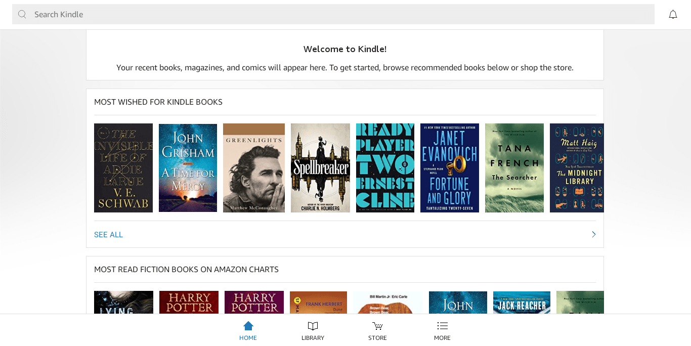 Amazon Kindle Play Store App