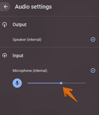 Controlling Input Mic Volume