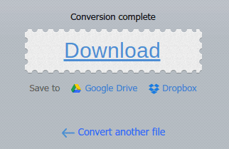Downloading the Converted File