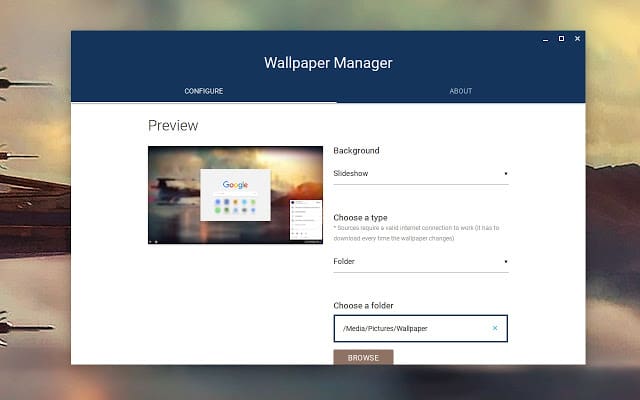 Wallpaper Manager For Chrome OS