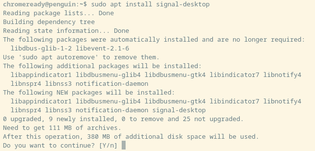 Installing Signal