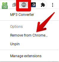 Removing Extension From Chrome