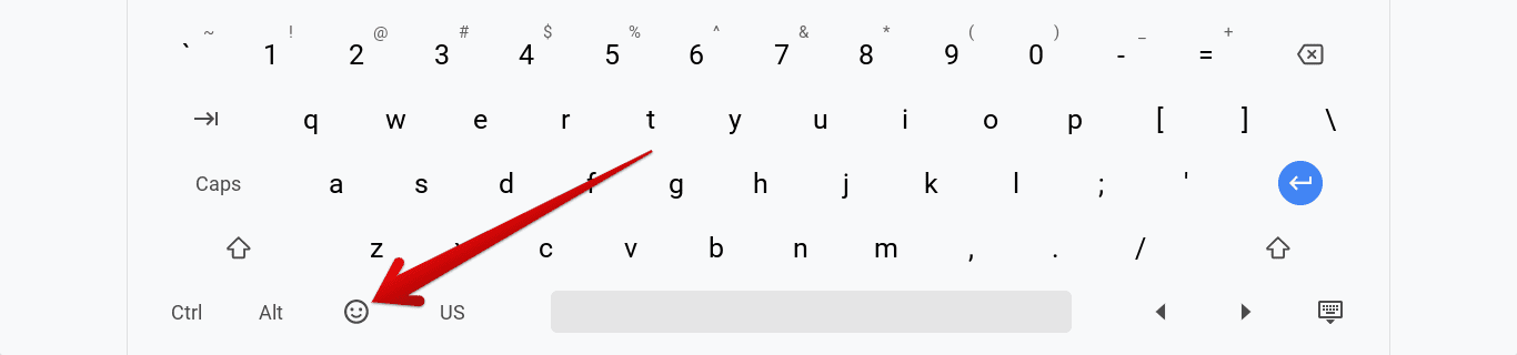 Accessing Emojis on the Keyboard