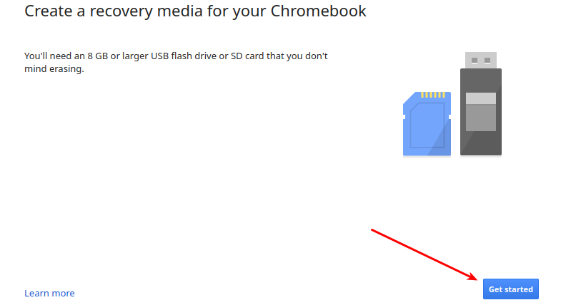 Chromebook Recovery utility