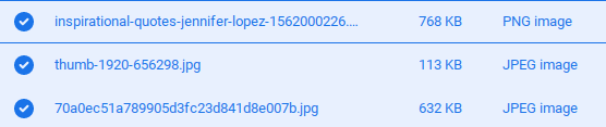 Selecting the Contents of the Zip Archive Folder