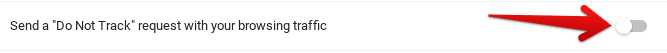 Enabling Do Not Track