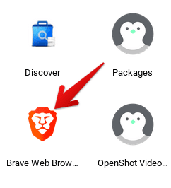 Brave Web Browser installed