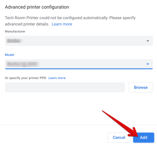 Advanced printer configuration